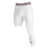 McDavid Reversible One Legged 3/4 Compression Tight - White - Three Quarter View