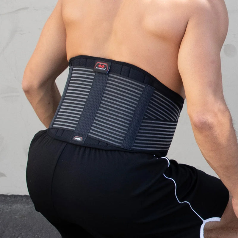 Athlete Wearing McDavid Back Stabilizer While Working Out