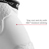 McDavid HEX® Thudd Short - White - Tech Call Out 3 - Stay Cool and Dry with hDc® Moisture Wicking