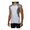 McDavid HEX® Sternum Shirt - White/Grey - On Model - Front View