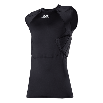 McDavid Rival Integrated 5-Pad Shirt, Comfort & Protection from Hard  Objects, Lightweight & Breathable, Great for Football & Lacrosse (Adult)  Black