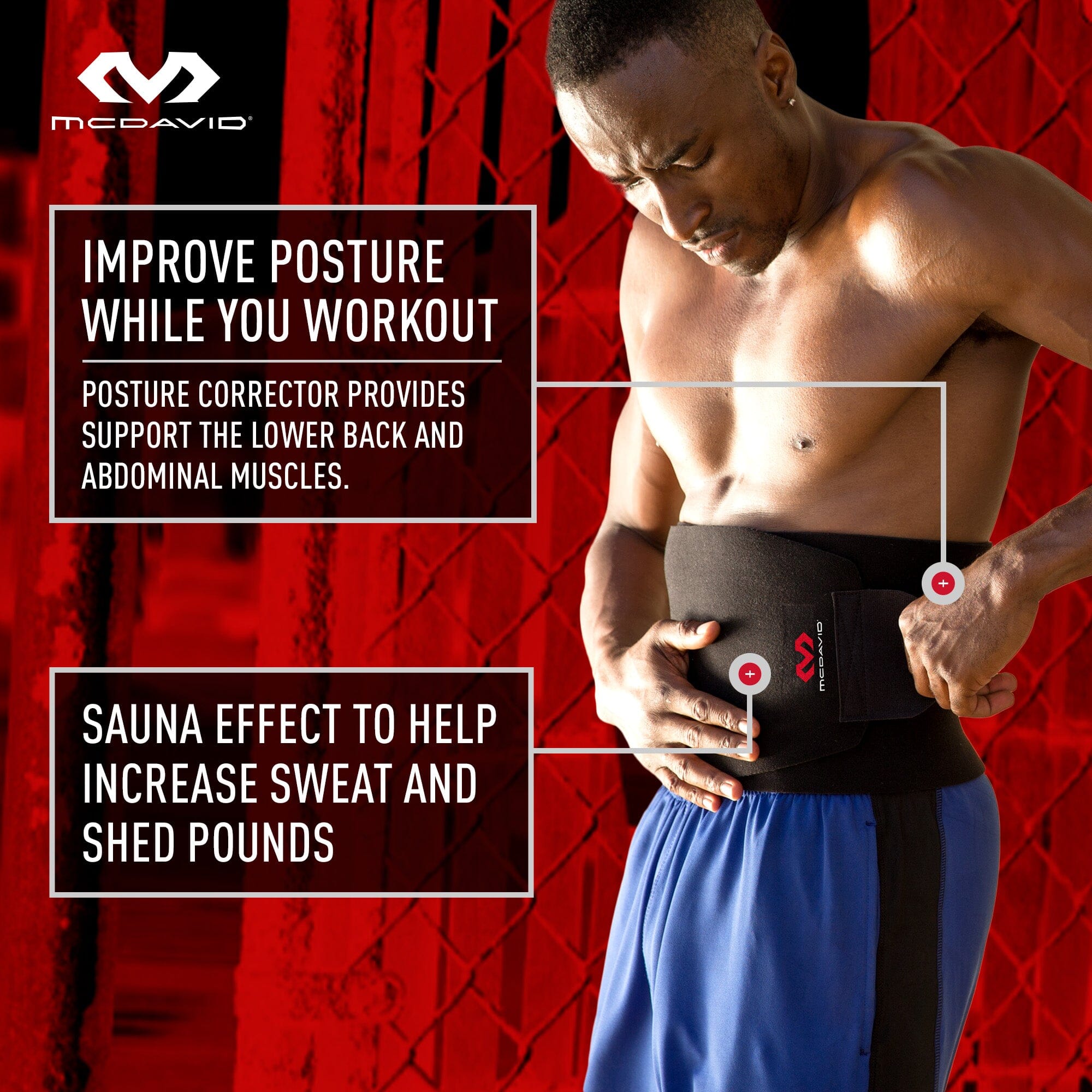 Waist Trainer Adjustable Stomach Sweat Belt Exercise Low Back