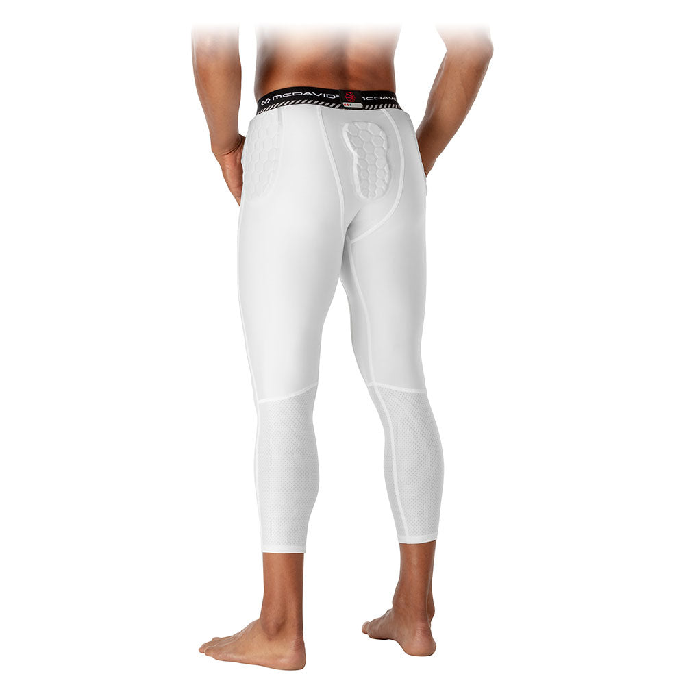 McDavid Hex Basketball Tight w/ Hip and Tailbone Pads - White