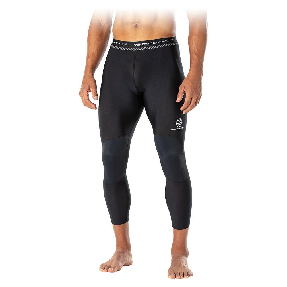 Basketball Pants with Knee Pads, Black Knee Pads Compression Pants 