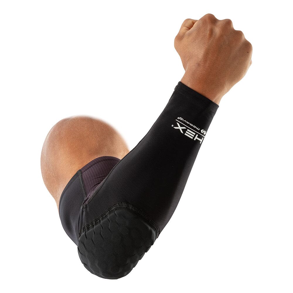 McDavid Sports Hex Tech Basketball Knee Sleeve Pair, White, Small/Medium 