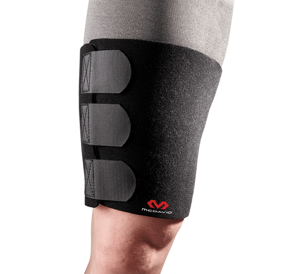 LODAY Neoprene Thigh Brace Support Hamstring Compression Sleeve Adjustable  Upper Leg Wraps for Women and Men(a pair)