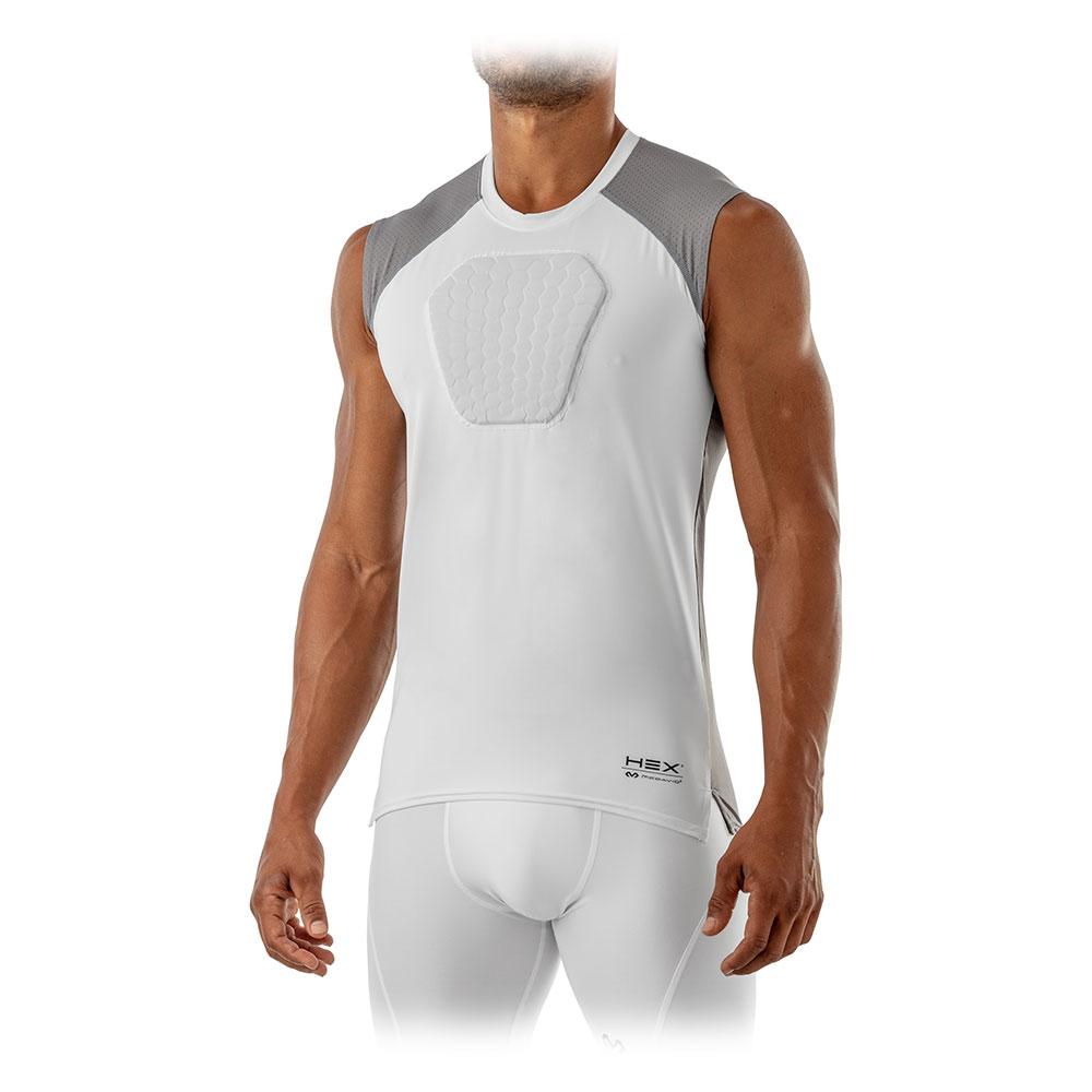 Breathable Padded Compression Shirt Vest Sleeveless Chest Protector For  Football