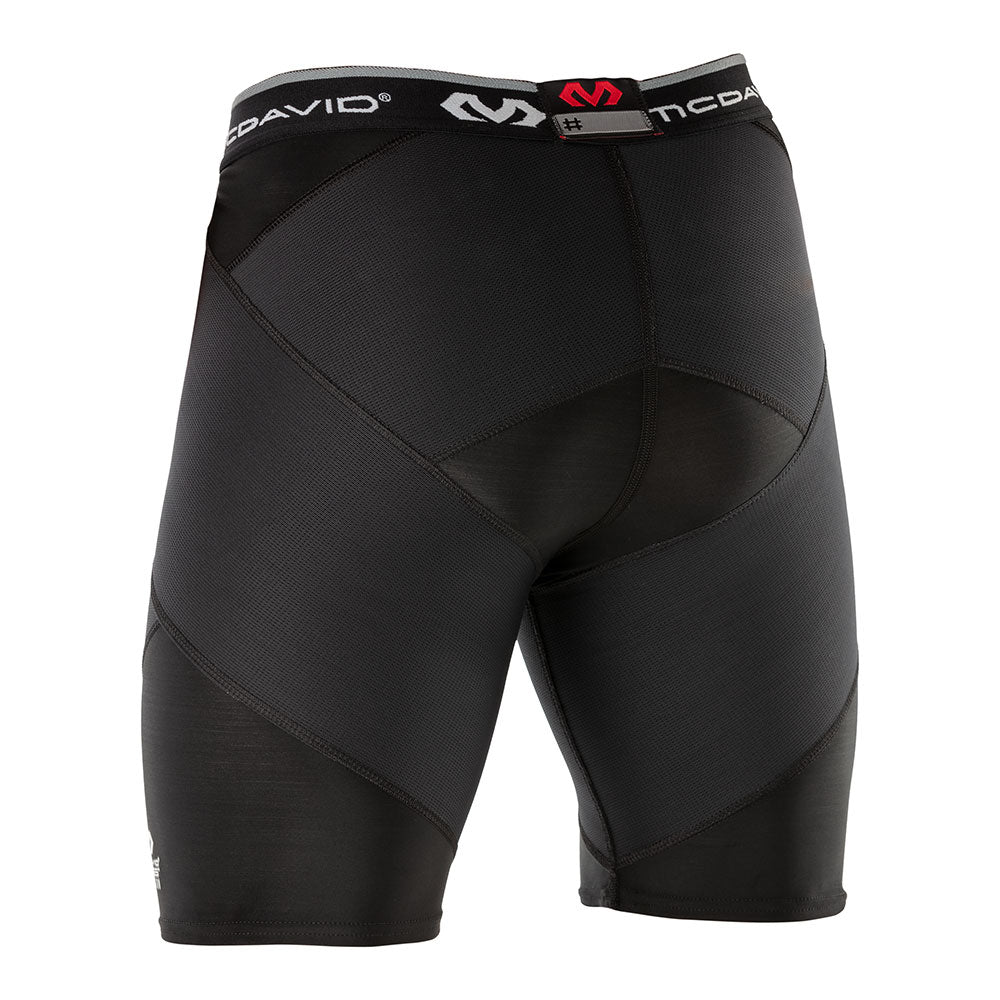 McDavid Basketball Padded Compression Shorts Girdle. 3 HEX Pads Padding.  Hips and Tailbone Protection. Cup Pocket