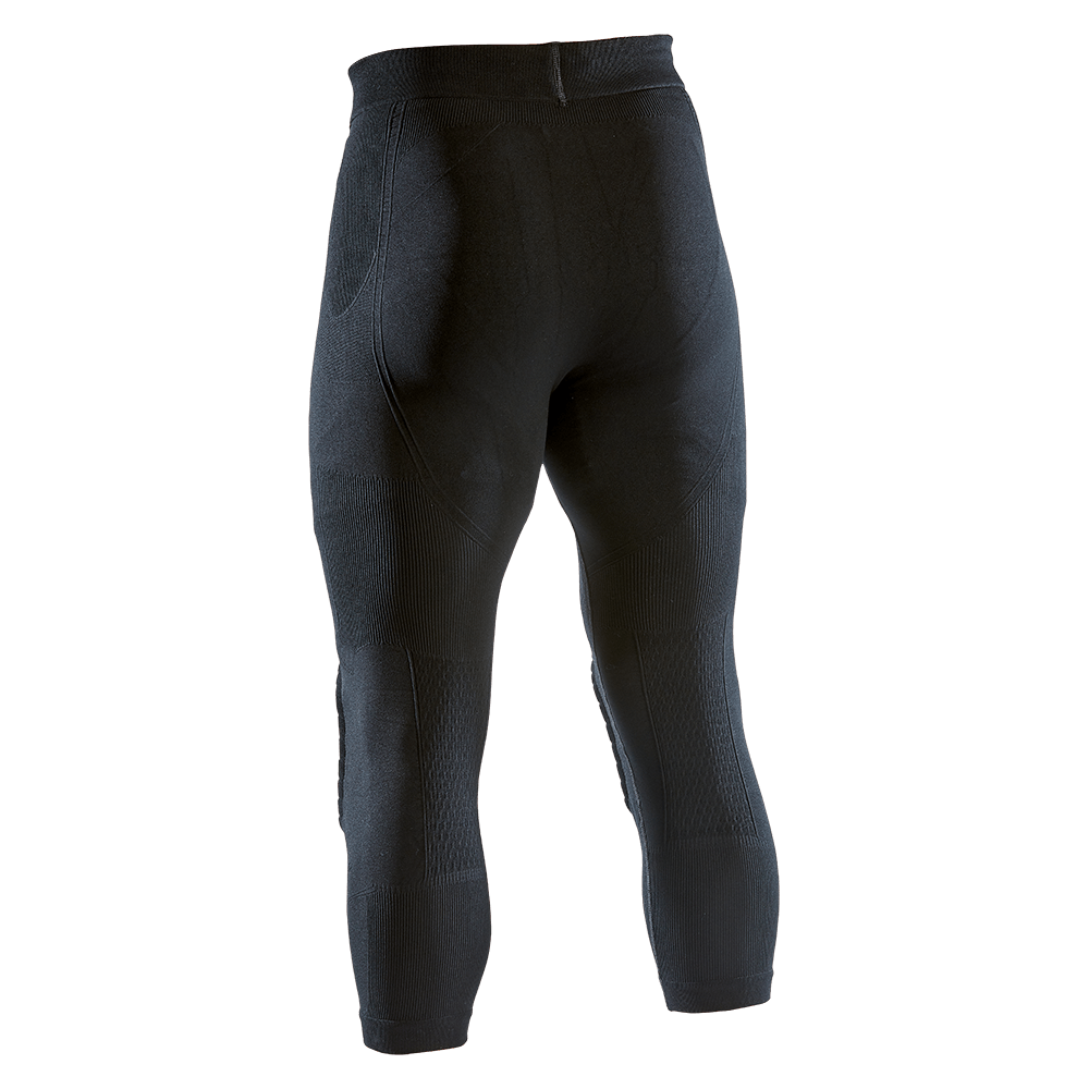 Men's Basketball Padded Three-Quarter Tights Pants with Knee Pads
