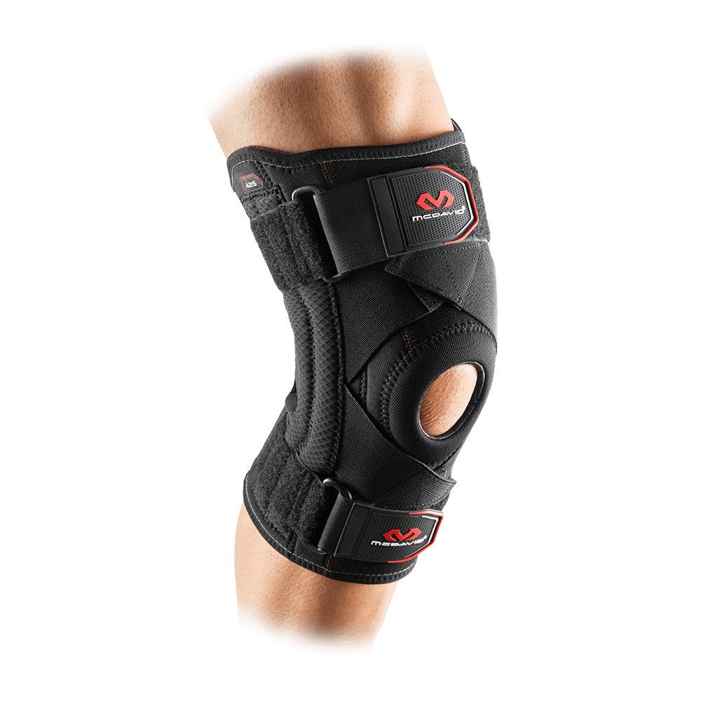 Two days after surgery, the patient wore an adjustable knee brace of