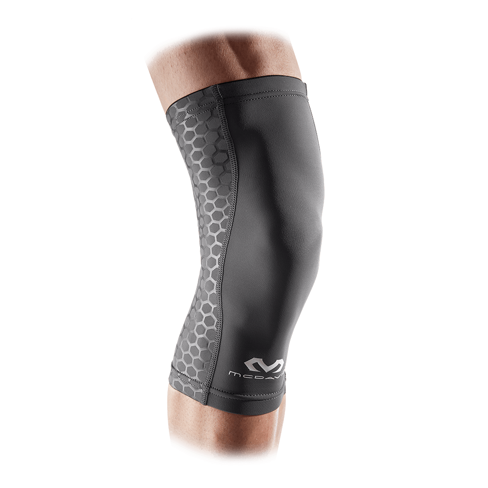McDavid Sport Compression Knee Sleeves, Pair, Black, Adult Large