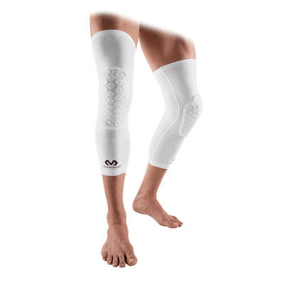 McDavid Hex Leg Sleeves, Pair, Medium, White