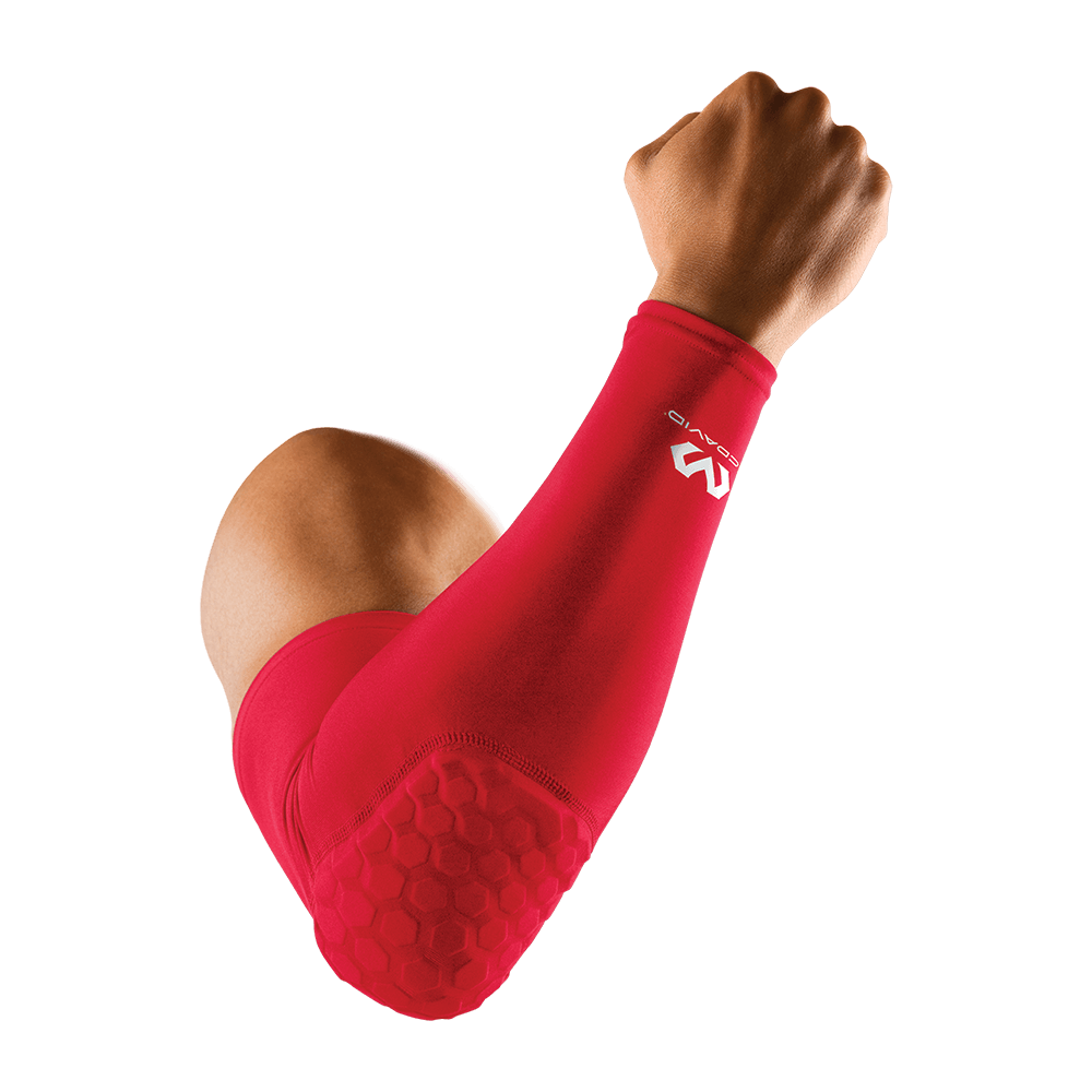 McDavid Sports Hex Tech Basketball Knee Sleeve Pair, White, Large